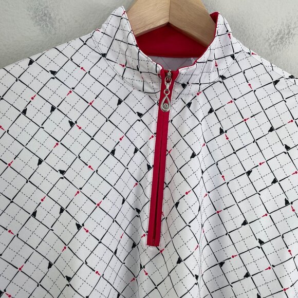 SanSoleil Womens Large 1/4 Zip Long Sleeve Golf Shirt UV 50+ Cooling Top - Picture 9 of 11